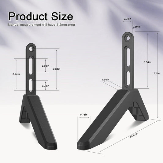 Universal TV Stand with Screws Easy Installation Tabletop Stand for TVs Compatible withSamsung LG TCL Vizio Hisense.