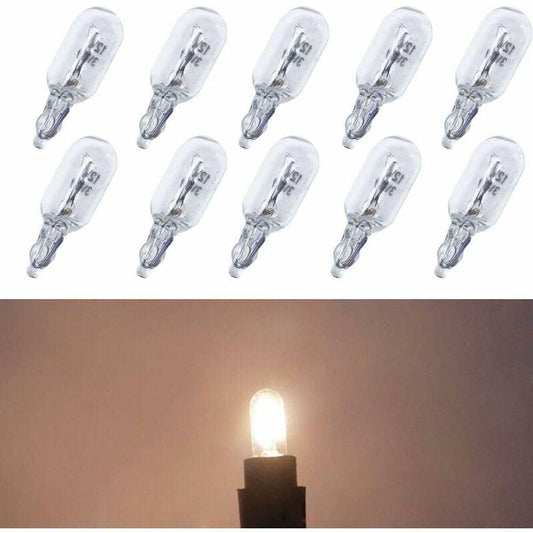 T6.5 Car Dashboard Bulb 10pcs, 3W 12V Indicator Light Compatible with Car Side Lights Accessories.