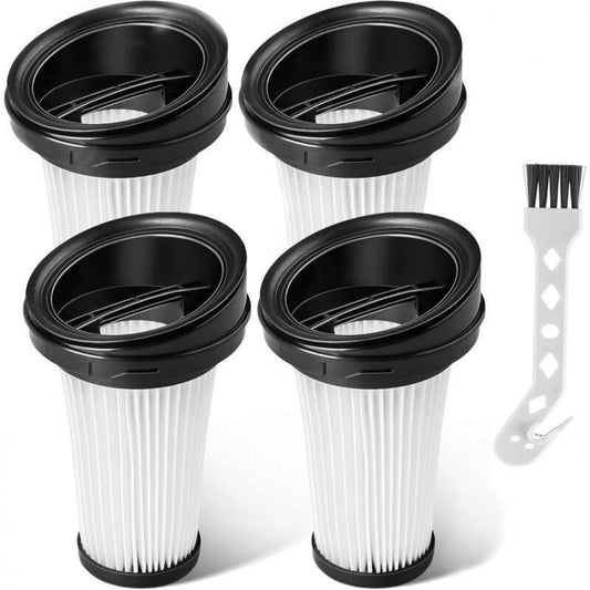 4-pack replacement filters for Rowenta X-pert 3.60 X-Pert 160 RH72xxx RH6921WO RH6933WO RH6971WO RH6974WO cordless vacuum cleaner ZR005202, DEBUNS.