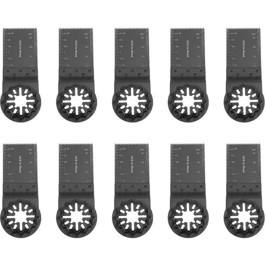 10pcs Oscillating Saw Blades, Oscillating Multitool Accessory Set, Universal Saw Blade for Dremel, Bosch, Makita, Fein.