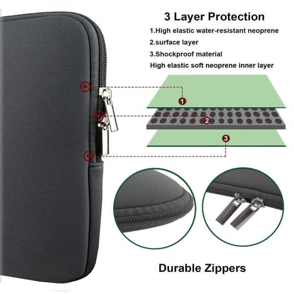 Black 15.6-Inch Computer Case Compatible with 13 and 15 Inch MacBook Pro and Air.