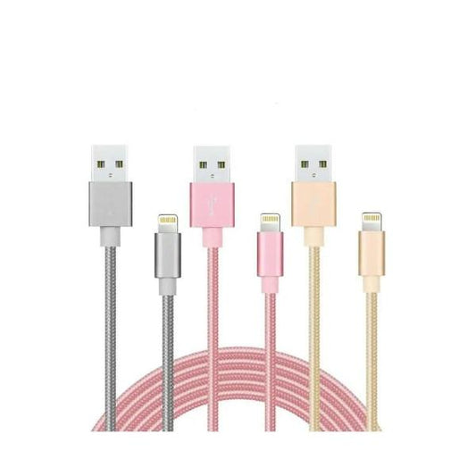 Compatible with Apple Fast Charging Cable Nylon 2m 2A iPhone.