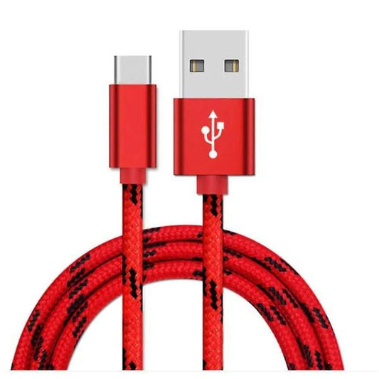 3m Red Fast Charging USB-C Cable Compatible withSamsung Galaxy S21 S22 S23.