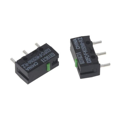 2pcs Green Dot Mouse Microswitch D2FC-FK(50M)-RZ for Razer Mouse Microswitches 50 Million Clicks for Lifetime.