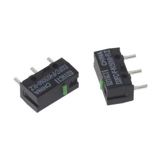 2pcs Green Dot Mouse Microswitch D2FC-FK(50M)-RZ for Razer Mouse Microswitches 50 Million Clicks for Lifetime.