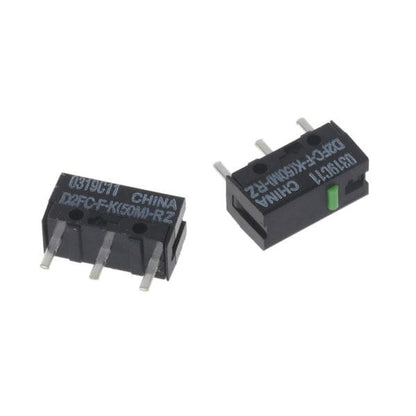 2pcs Green Dot Mouse Microswitch D2FC-FK(50M)-RZ for Razer Mouse Microswitches 50 Million Clicks for Lifetime.
