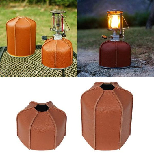Gas Tank Protector Cylinder PU Leather Gas Tank Protective Case Propane Gas Cylinder Protection Gas Fuel Tanks Gas Tank Protection 450g.