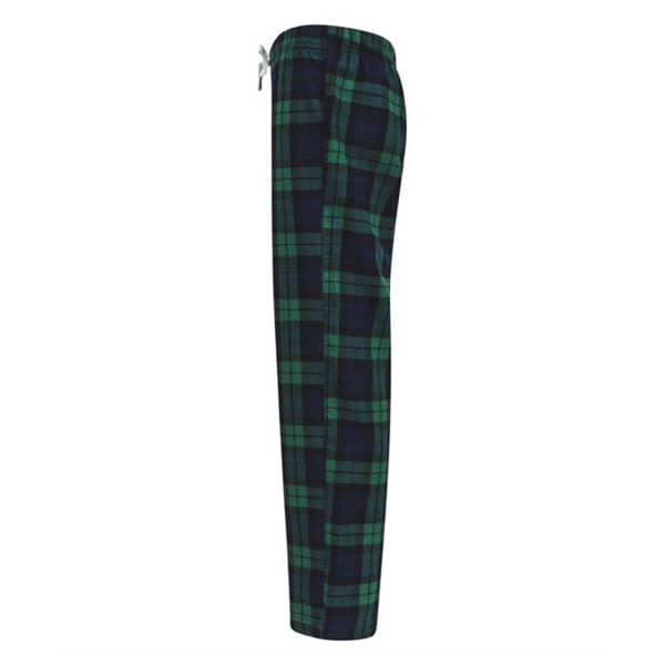 Kids Tartan Lounge Pants Navy Green Checks Size 9-10 Years