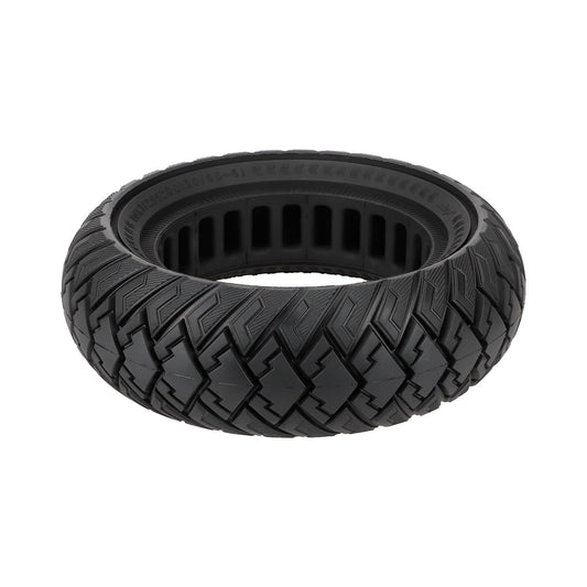 10-inch 10*3 off-road solid tire 255Ã80 non-slip explosion-proof tire 80/65-6 airless honeycomb tire Black Tire only.
