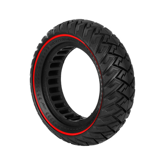 10-inch 10*3 off-road solid tire 255Ã80 non-slip explosion-proof tire 80/65-6 airless honeycomb tire Black Tire only.