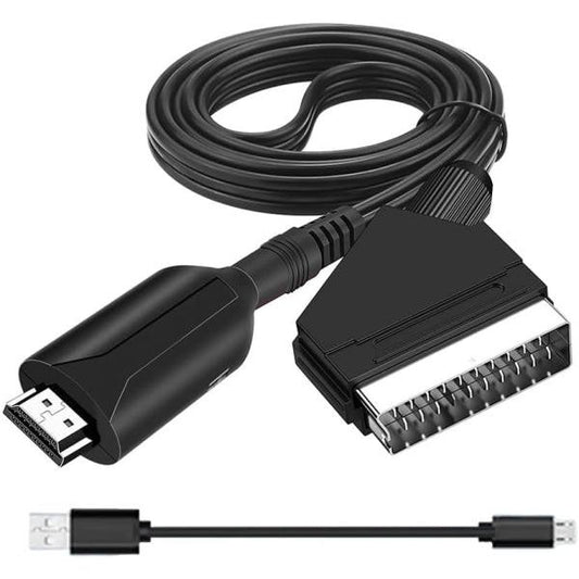 Scart to HDMI Converter, All-in-One SCART to HDMI Adapter, 1080P.