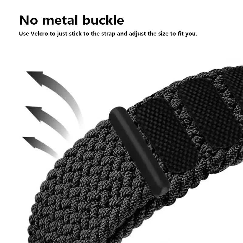 Braided Solo Loop Compatible with Apple Watch Ultra 49mm 45mm 44mm 42mm 41mm 40mm 38mm for Series 9 8 7 6 5 4 3 SE SummerU Bracelet
