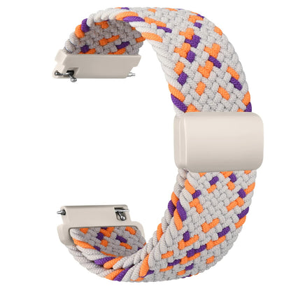 20mm Braided Sololoop for Garmin Vivoactive 5/3/3 Music Band Wristband for Garmin VivoMove3/Trend/Sport Venu SQ/SQ2/2plus Strap Rainbow Rainbow 20mm