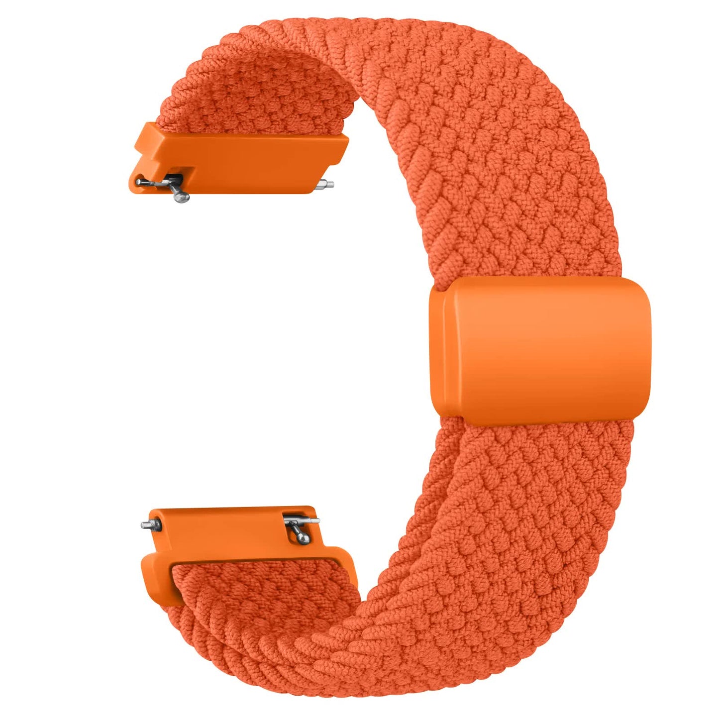 20mm Braided Sololoop for Garmin Vivoactive 5/3/3 Music Band Wristband for Garmin VivoMove3/Trend/Sport Venu SQ/SQ2/2plus Strap Rose Pink 20mm