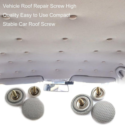 20Pcs Car Roof Repair Screw, Automotive Clips Auto Roof Snap Pins Retainer Practical Easy to Use Nylon Stable Car Roof Headliner Repair Kit Smooth Side.