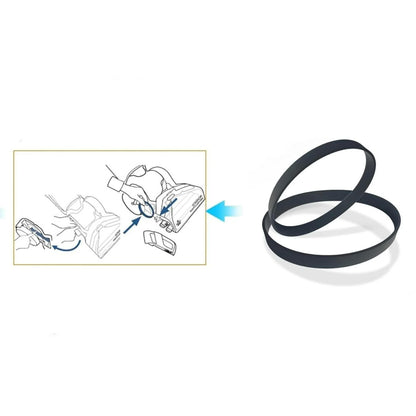 Replacement Belt Suitable for Bissell ProHeat 2X Revolution Pet Pro Carpet Cleaner 1986, 1964, 2007, 2007P Series, Replace Parts 1611129, 1611130 & 1606428(3 Different Types of Belts).