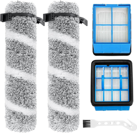 Replacement Roller Brush Filter for Bissell Crosswave OmniForce EDGE 3930F/3933/v2/3999z Multi-Surface Hard Floor Cleaner Wet Dry Vacuum, Brush Roller Replacement Parts.