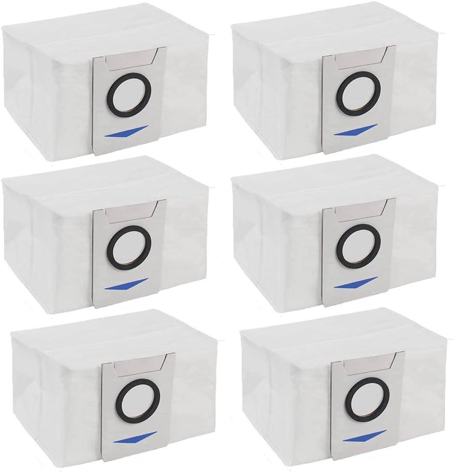 Dust Bags Spare Part for Ecovacs Deebot X1 X1 Plus T10 T10 Plus Robot Vacuum Cleaner Replacement Dust Garbage Bag Accessories (6 Pcs).