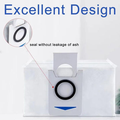 Dust Bags Spare Part for Ecovacs Deebot X1 X1 Plus T10 T10 Plus Robot Vacuum Cleaner Replacement Dust Garbage Bag Accessories (6 Pcs).