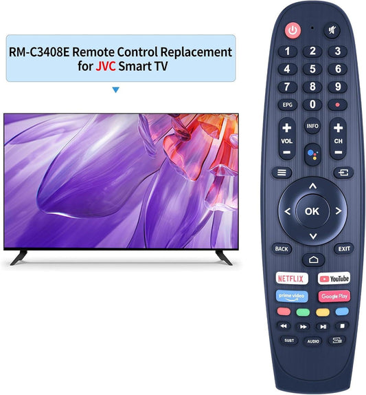 EC32V2HA EC40V2FA Replacement Remote for SANSUI, BLAUPUNKT, Caixun, ARRQW TVs - No Voice Function.