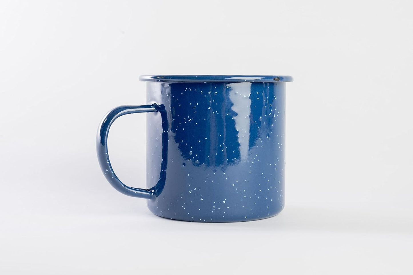 Enamel Mug - Outdoor Camping Mugs - Ideal For Early Morning Coffee Or Cold Beverages- Coffee Mug- 16 Oz (Navy) Blue  Blue