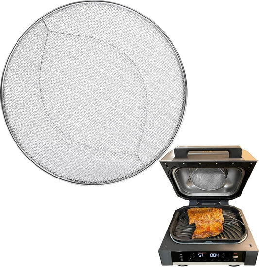 Stainless Steel Spatter Shield for Ninja Fg551 Foodi Smart XL Grill, Ninja XL Grill Accessories, Air Fryer Replacement Parts for Ninja 6 in 1 Smart Xl Indoor Grill.