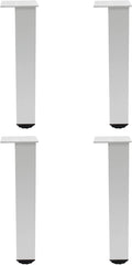4 Pack Adjustable Furniture Legs, 300mm/12'' Silver Aluminum Alloy Support Feet Heavy Duty Replacement Legs for Sofa Bed Desk TV Cabinet Couch Coffee Table Sideboards Cupboard Dresser