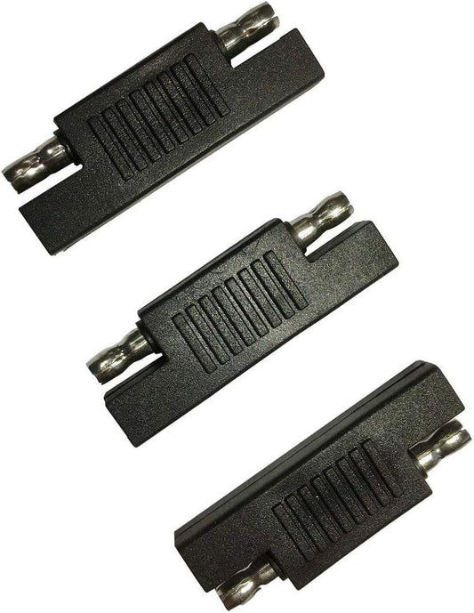 SAE Polarity Reverse Adapter Connectors for SAE to SAE Quick Disconnect Extension Cable, Solar Panel Battery Power Charger and Maintainer-3Pack.