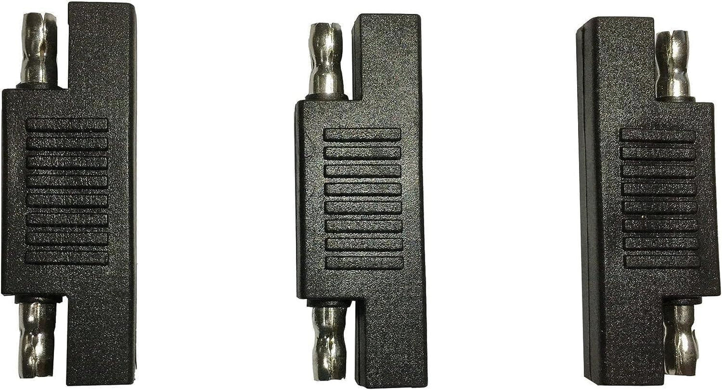 SAE Polarity Reverse Adapter Connectors for SAE to SAE Quick Disconnect Extension Cable, Solar Panel Battery Power Charger and Maintainer-3Pack.