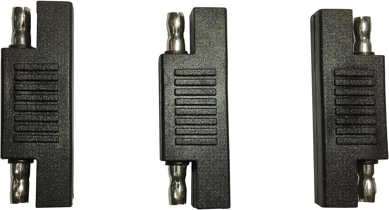 SAE Polarity Reverse Adapter Connectors for SAE to SAE Quick Disconnect Extension Cable, Solar Panel Battery Power Charger and Maintainer-3Pack.