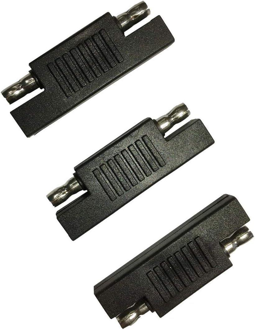 SAE Polarity Reverse Adapter Connectors for SAE to SAE Quick Disconnect Extension Cable, Solar Panel Battery Power Charger and Maintainer-3Pack.