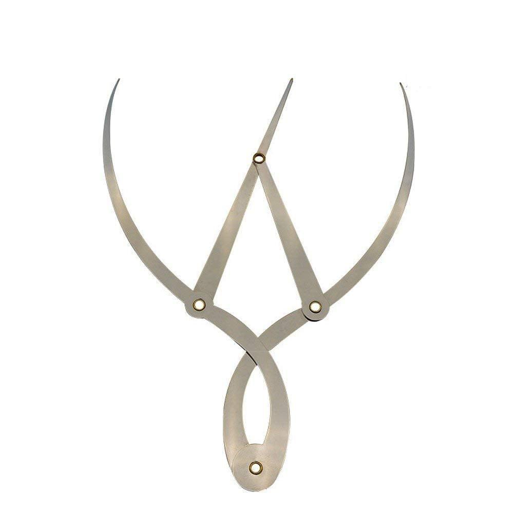 Golden Mean Calipers Golden Ratio Calipers Stainless Steel Eyebrow Ruler 1:1.618 Measure Tool for Tattoo Makeup.