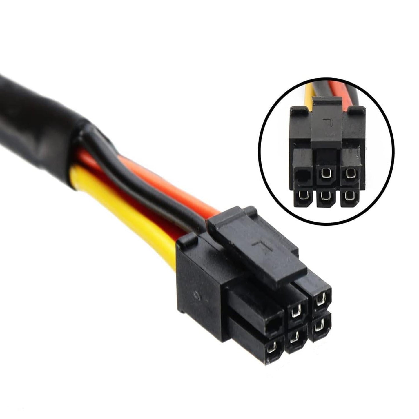 SATA 15 Pin x2 to Mini 6 Pin ATX Cord Compatible with Dell Inspiron 3653 3650 HDD SATA Power Cable 12inch/30cm.
