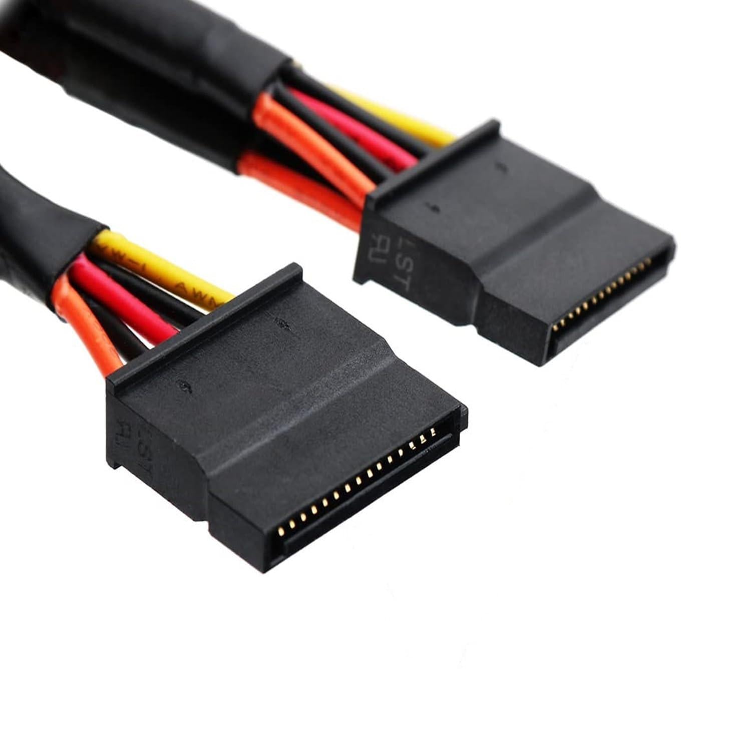 SATA 15 Pin x2 to Mini 6 Pin ATX Cord Compatible with Dell Inspiron 3653 3650 HDD SATA Power Cable 12inch/30cm.