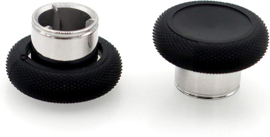 PartEGG 2-pcs Short Concave Magnetic Analog Thumbstick Replacement for Xbox Elite Wireless Controller Series Gen 2 1797 Standard Height Sticks (Black).