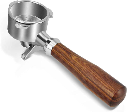 54mm Portafilter Compatible with Breville BES870/878/880/876 Series,Espresso Double Spouts Portafilter with 3 Ear & Stainless Steel Basket.
