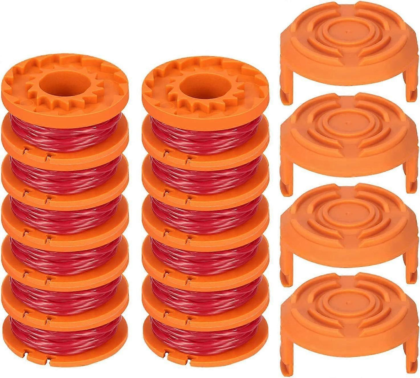 12-pack Trimmer Line for Worx 20V Trimmers, Durable Replacement Spool for Pool Cover and Edge Trimmers, Improved Cutting Speed.