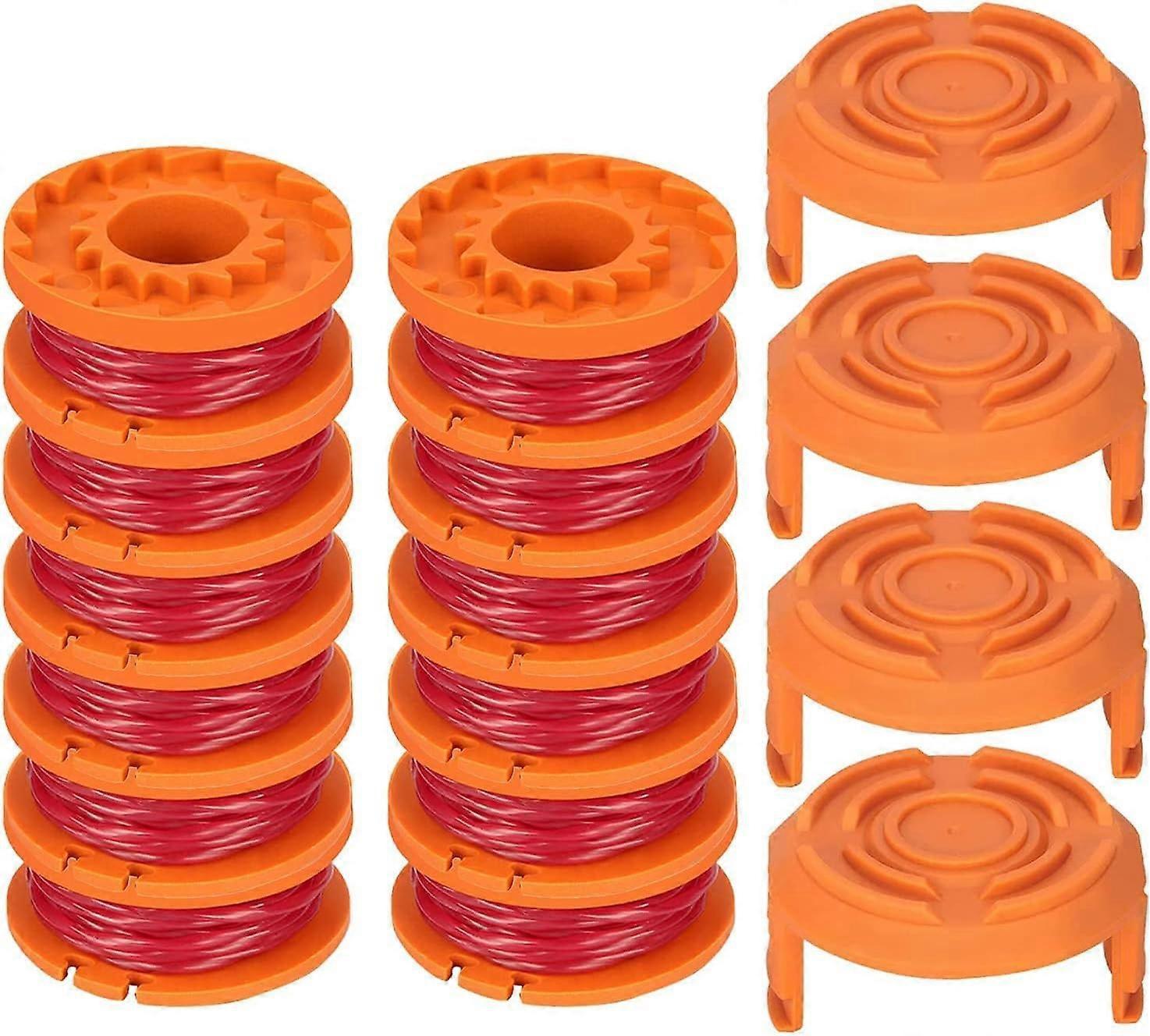 12-pack Trimmer Line for Worx 20V Trimmers, Durable Replacement Spool for Pool Cover and Edge Trimmers, Improved Cutting Speed.