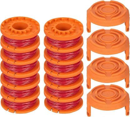 12-pack Trimmer Line for Worx 20V Trimmers, Durable Replacement Spool for Pool Cover and Edge Trimmers, Improved Cutting Speed.
