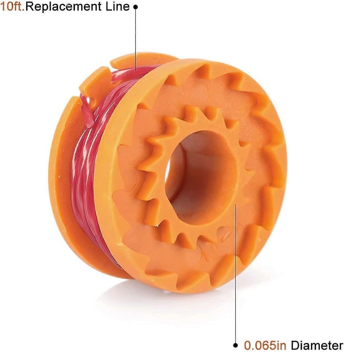 12-pack Trimmer Line for Worx 20V Trimmers, Durable Replacement Spool for Pool Cover and Edge Trimmers, Improved Cutting Speed.