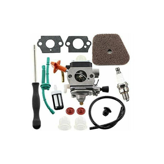 Carburetor Kit for Stihl FS87 FS90 FS100 FS110 FS130 HL95 HL100 HT100 HT101 KM90 KM100 KM110 SP90 Chainsaws, Includes Air Filter and Fuel Line..
