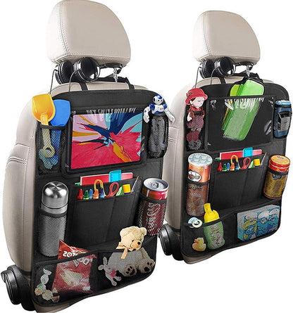 2-PACK Universal car back seat mobile/tablet multiple holders Black Black Black.