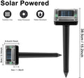 Solar Snake Repeller 2Pcs Solar Powered Mole Repeller Vole Repeller 800 Sq M X2 1600