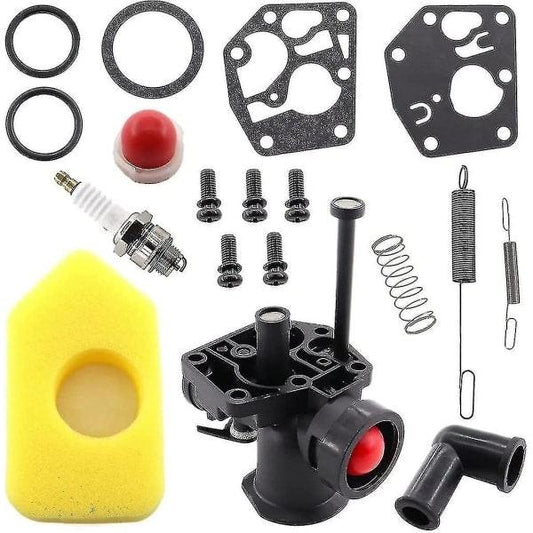 Briggs \u0026 Stratton Lawn Mower Carburetor Kit Compatible with Models 499809 498809a 494406 698369 691859 692211 795083 495770.