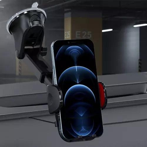 Car Phone Holder with Suction Cup Mount for Mobile Devices.