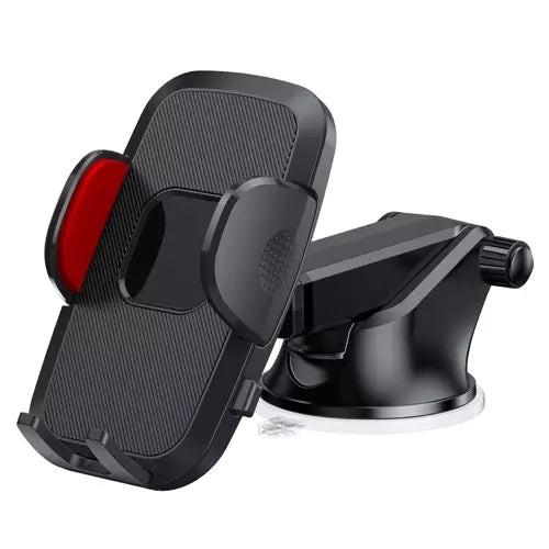 Car Phone Holder with Suction Cup Mount for Mobile Devices.