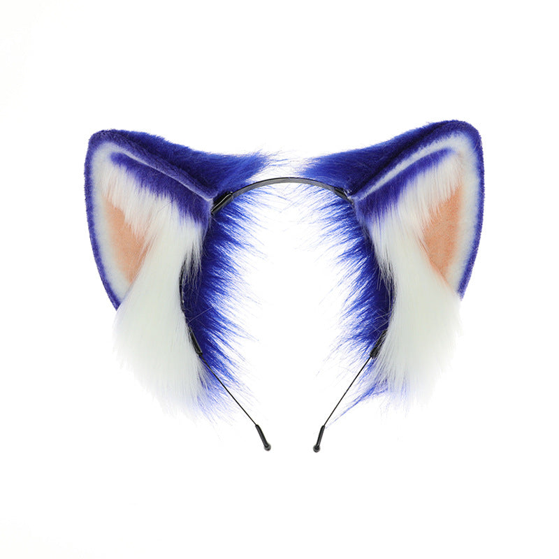 Comic show stage performance cosplay props blue Sonic the Hedgehog ears headband.