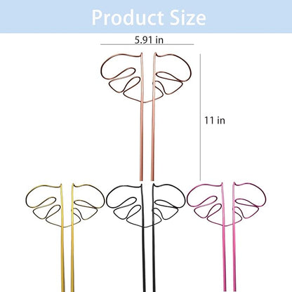 Monstera-shaped plant support, reusable sturdy alloy plant support, plant support for indoor and outdoor plants, including Flow