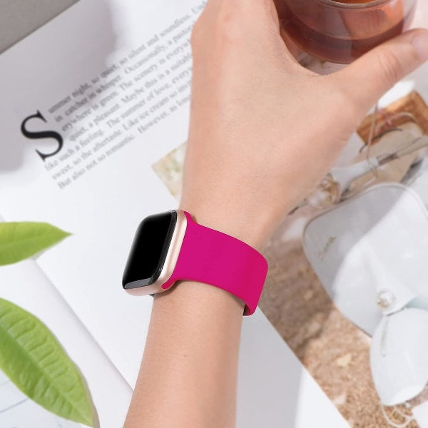 Soft Silicone Sports Bands Compatible with Apple Watch 40mm 38mm 41mm Series 7/6/5/4 Women Men