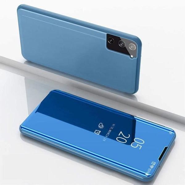 Compatible with Samsung S21 FE Transparent Blue Full Body Protection Smart Case 360 Samsung.